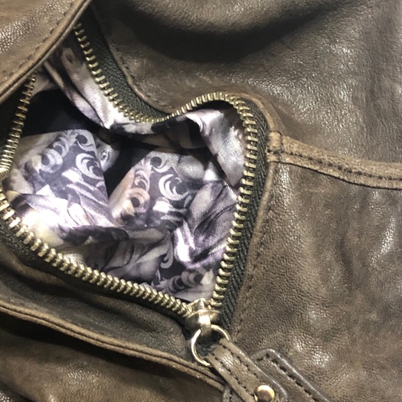 Junior Drake Hobo Bag Supple Italian Leather Large Lambskin Brown Chocolate EUC - Picture 8 of 12